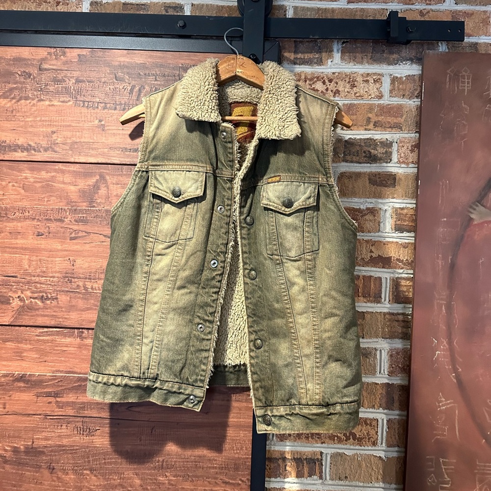 Mens Seven denim vest jacket et size medium (41)